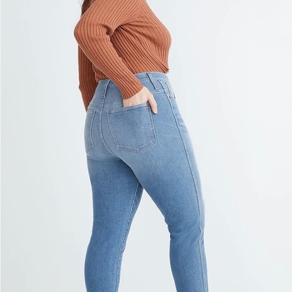 Madewell Curvy Stovepipe Jeans size W28W plus Euclid wash NWT - Picture 3 of 12